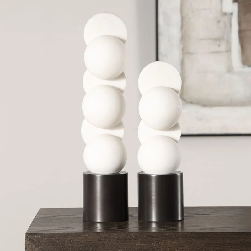Symmetry Circle Sculptures - Set of 2