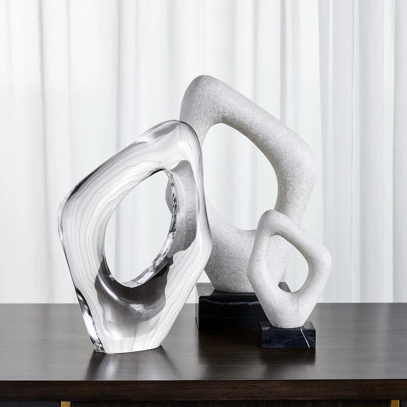 Stone Cavern Sculptures, Set of 2