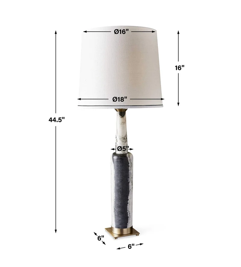 Statuesque Table Lamp - Panda Marble