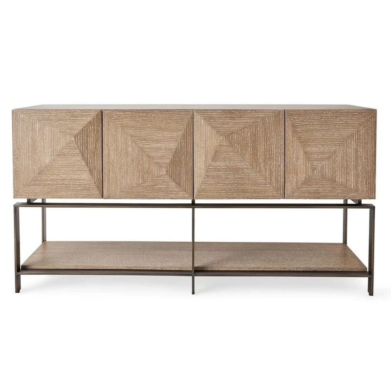 Trapezoid 4 Door Cabinet
