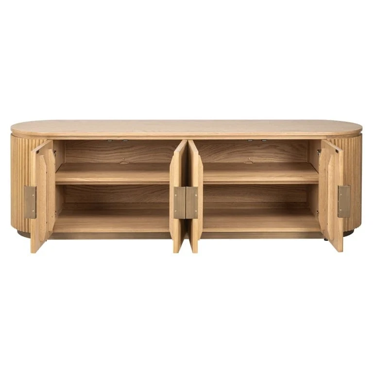TV cabinet Belfort 4-doors (Natural oak) OUTLET
