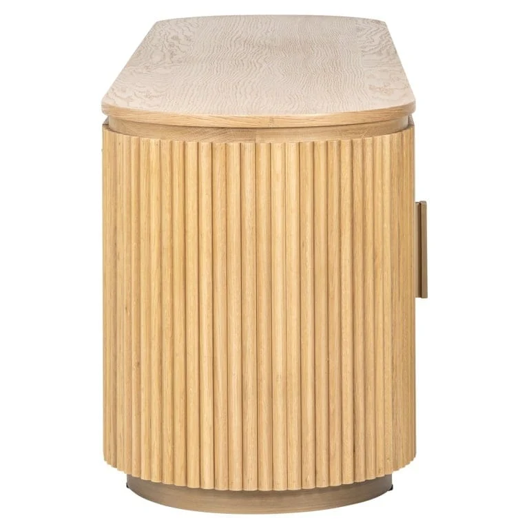 TV cabinet Belfort 4-doors (Natural oak) OUTLET