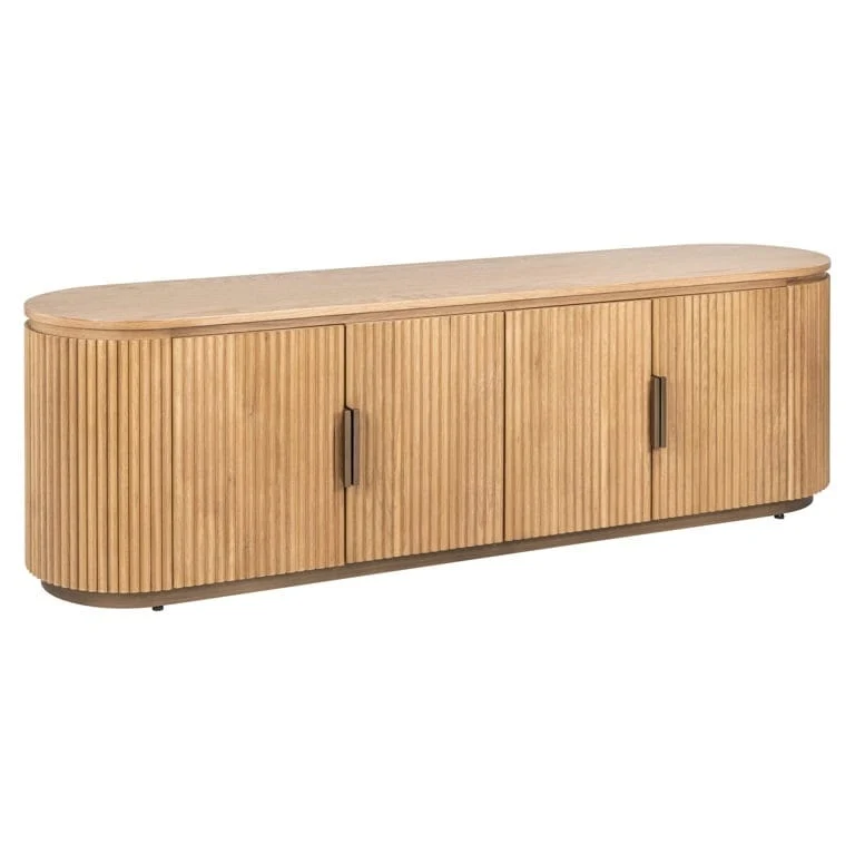 TV cabinet Belfort 4-doors (Natural oak) OUTLET