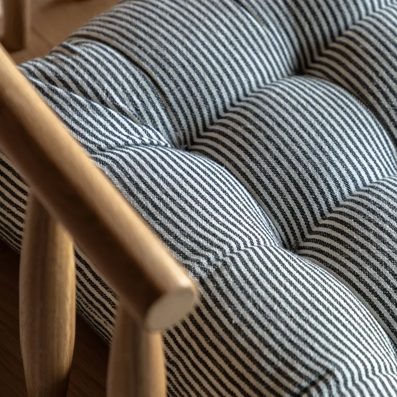 Windsor Woven Stripe Seatpad Ink Blue | OUTLET