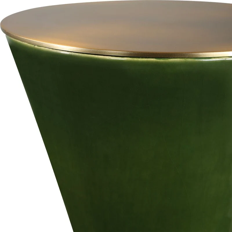 Ronde Jade Green Drink Table