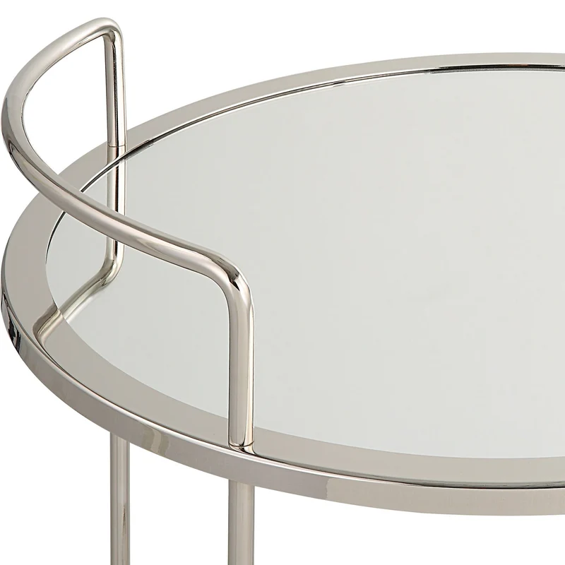 Spritz Chrome Bar Cart