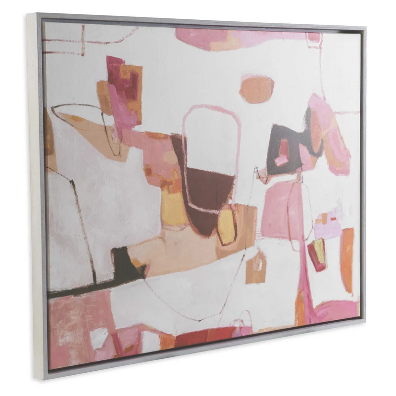 She Came For The View Framed Canvas