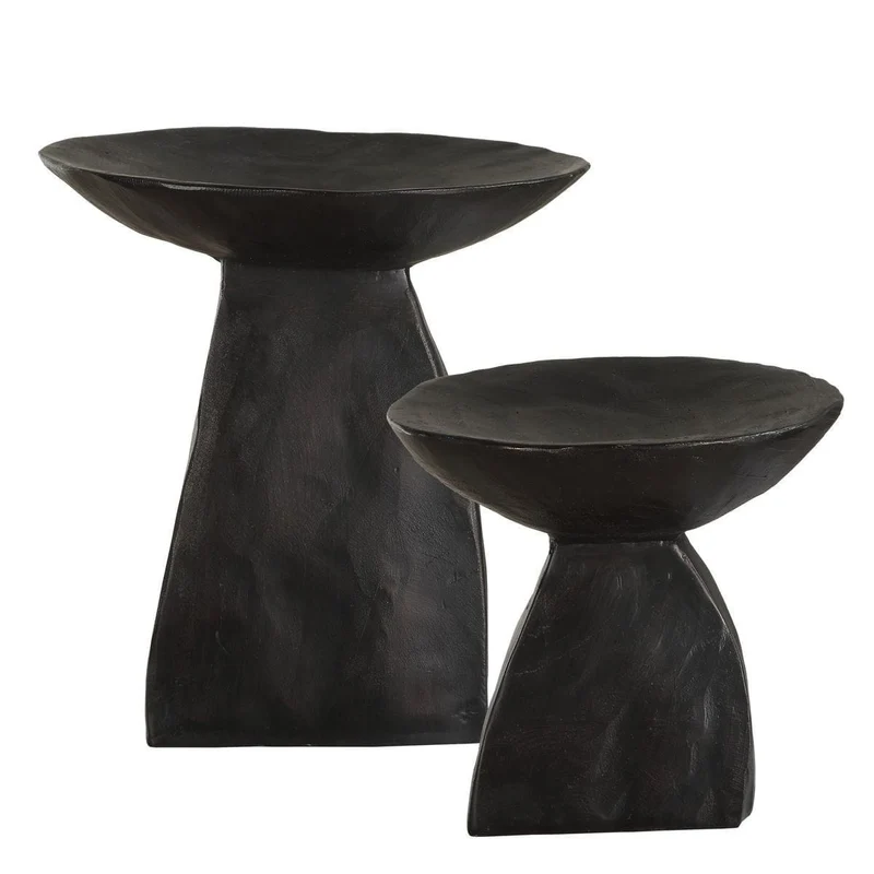 Shadow Pedestal Bowls - Set of 2