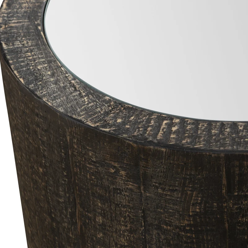 Sequoia Mirrored Drum Table