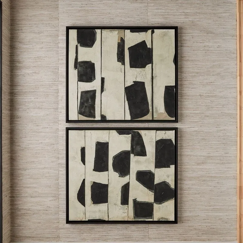 On The Line Framed Canvases Set of 2