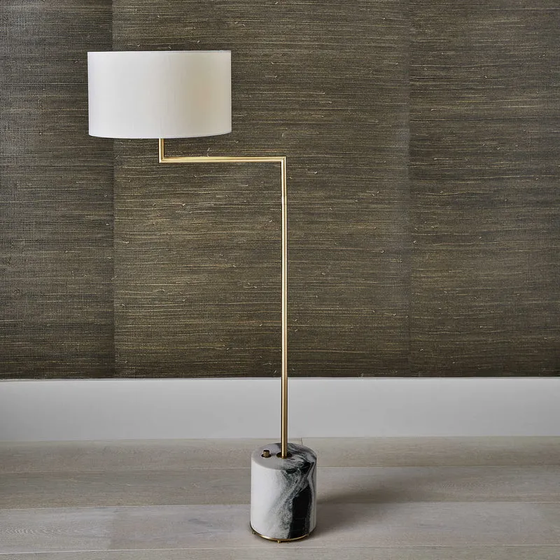 Pivot Floor Lamp - Panda Marble/Brass