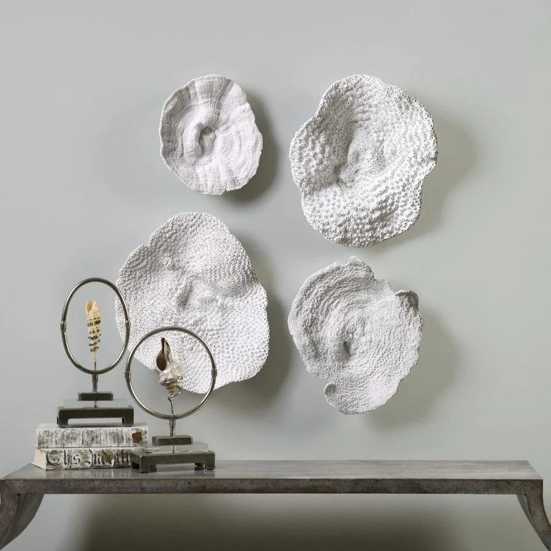 Sea Coral Wall Art - Set of 4