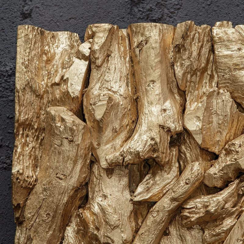 Rio Gold Wood Wall Décor