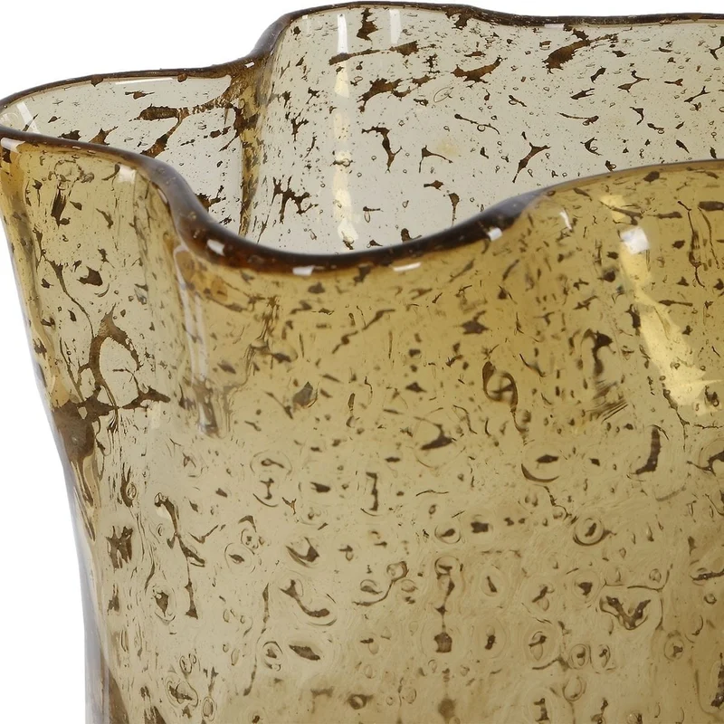Rhine Seeded Glass Vases - Set of 2