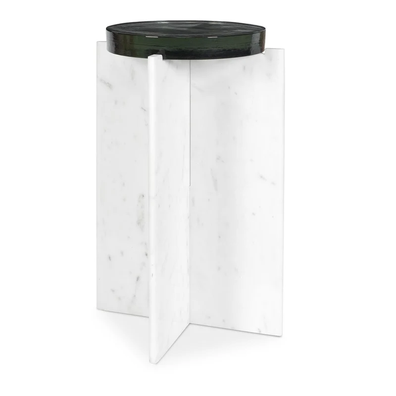 Olina Marble Outdoor Accent Table