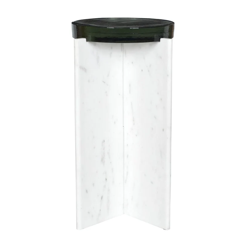 Olina Marble Outdoor Accent Table