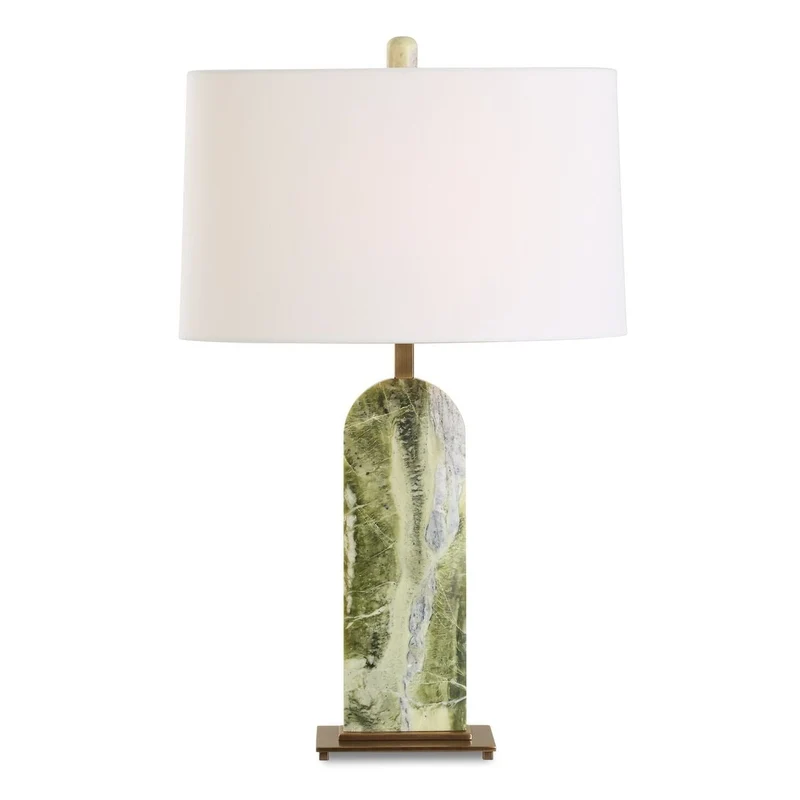 Moorea Green Marble Table Lamp