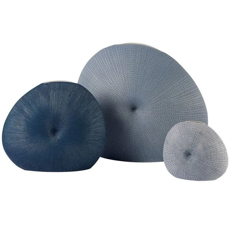Pillow Vases in Denim - Set of 3