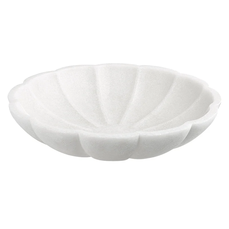 Petal Ivory Ricestone Indoor-Outdoor Bowl