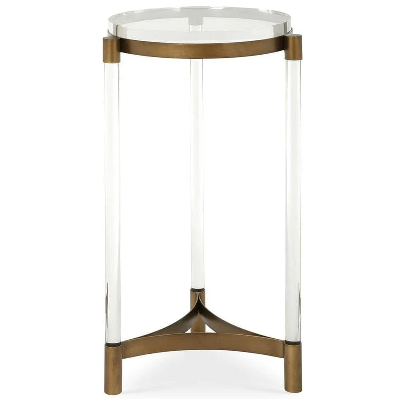 Pereira Round Accent Table in Acrylic