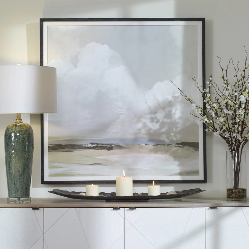 Soft Clouds Framed Print