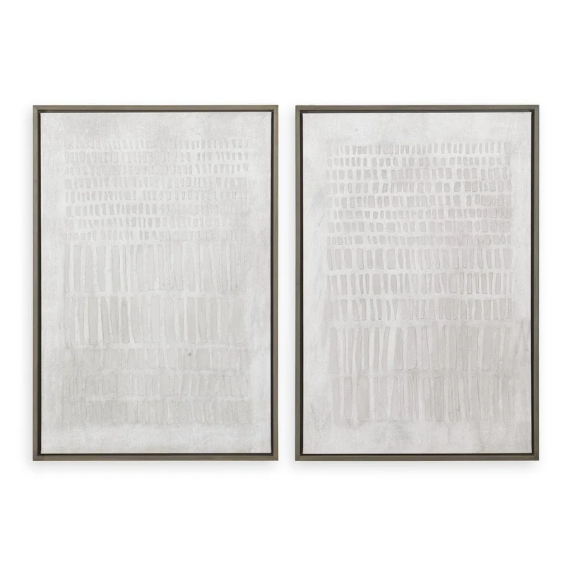 Social Theory Framed Canvases Set of 2