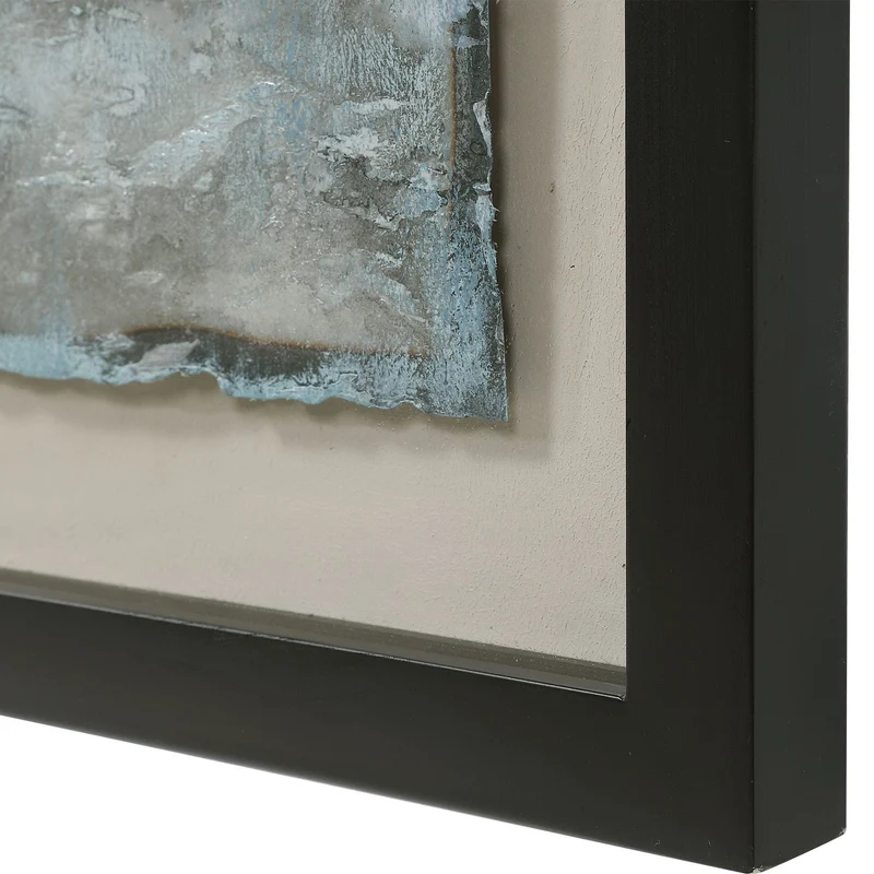 Ocean Swell Painted Metal Shadow Box