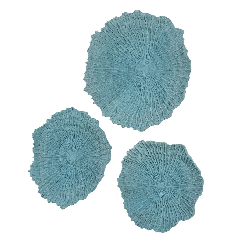 Ocean Gems Wall Decor in Blue - Set of 3