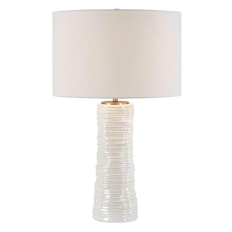 Pavlova Glossy White Table Lamp