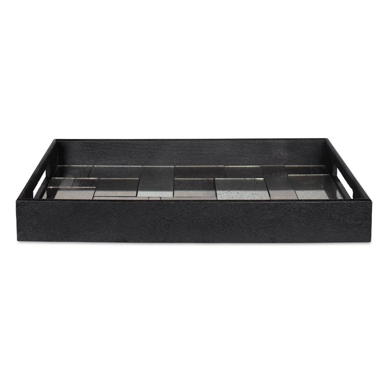 Modern Mosaic Antique Mirrored Tray