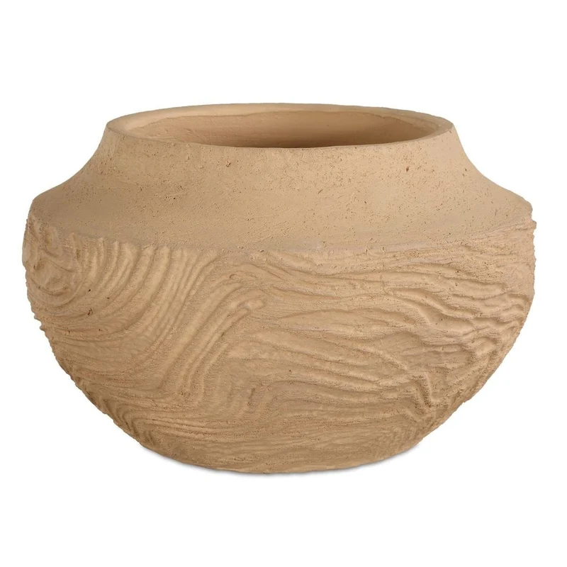 Sandstone Flow Small Terracotta Vase