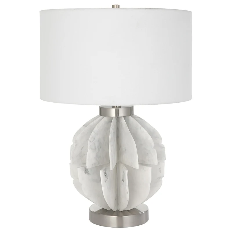 Repetition White Marble Table Lamp