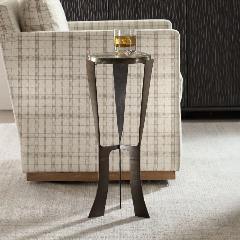 Renaud Drink Table in Dark Bronze