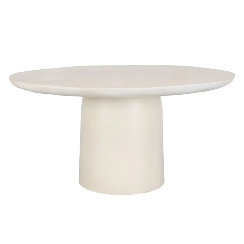 Madrone Indoor/Outdoor Dining Table in Warm White