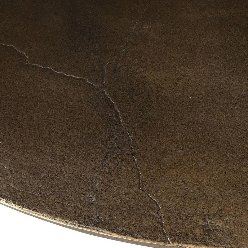 Madrone Indoor/Outdoor Dining Table in Golden Dark Bronze