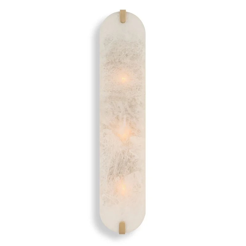 Lustrous 3 Light Wall Sconce in Crystal