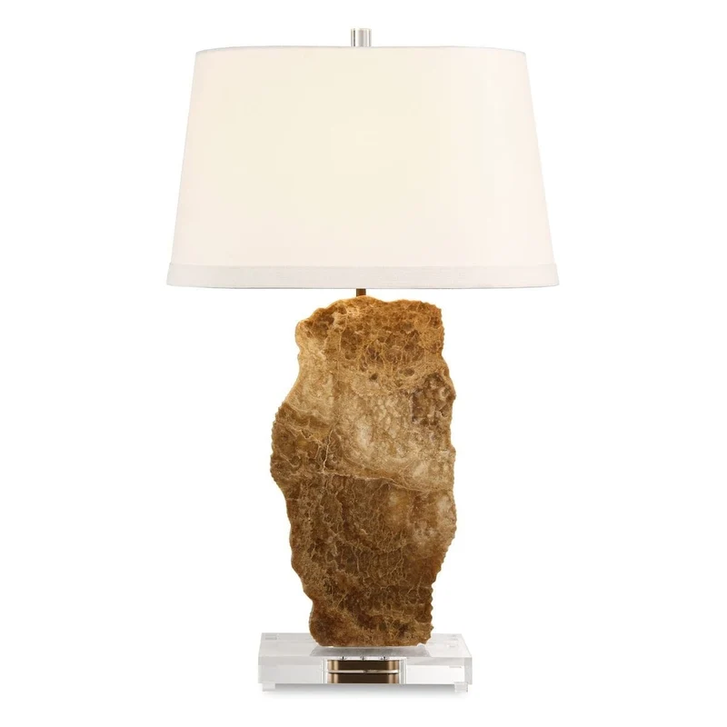 Slice Table Lamp - Latte Onyx
