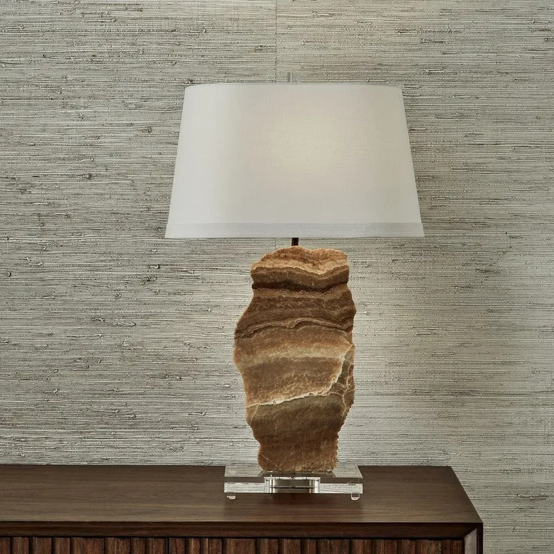 Slice Table Lamp - Latte Onyx