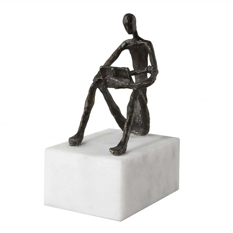 Sit Back, Relax And Read, Iron Sculpture