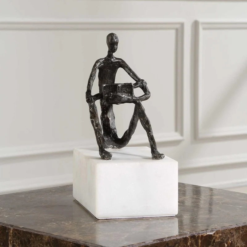 Sit Back, Relax And Read, Iron Sculpture