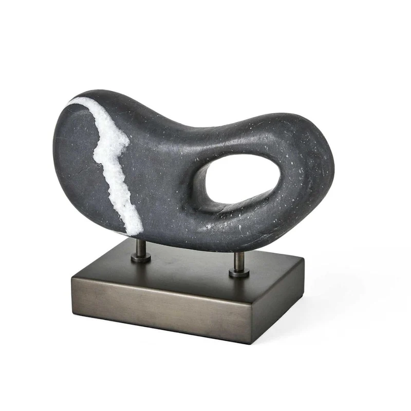 Single Vision Sculpture in Black Marble