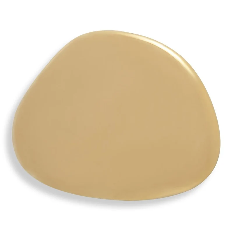 Jelly Bean Wall Sculpture Small in Gold