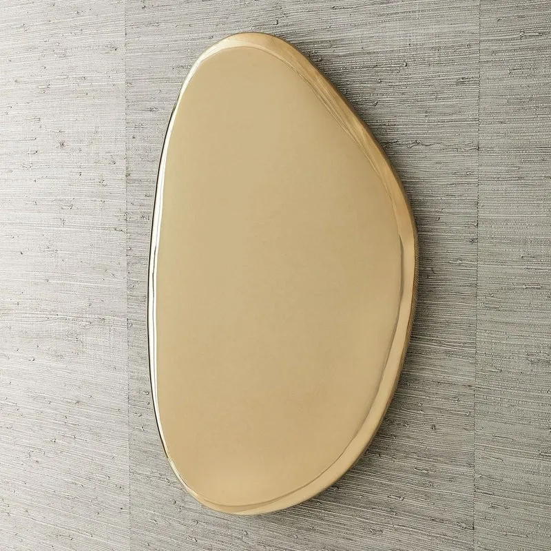 Jelly Bean Wall Sculpture Small in Gold
