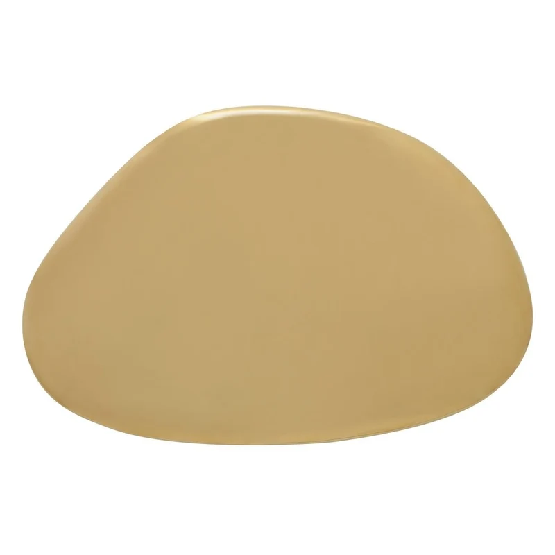 Jelly Bean Wall Sculpture Small in Gold