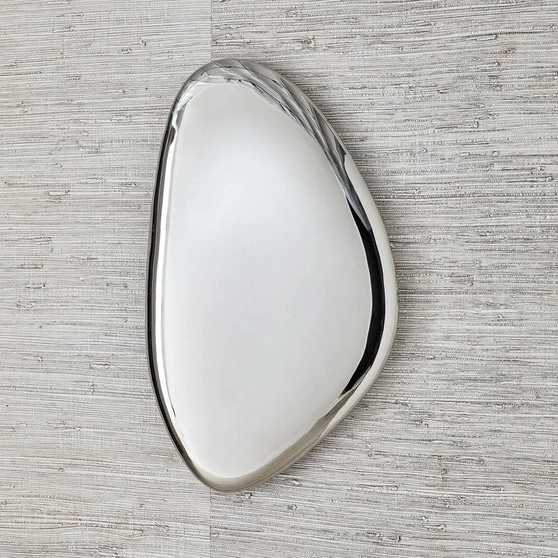 Jelly Bean Wall Sculpture Medium in Silver