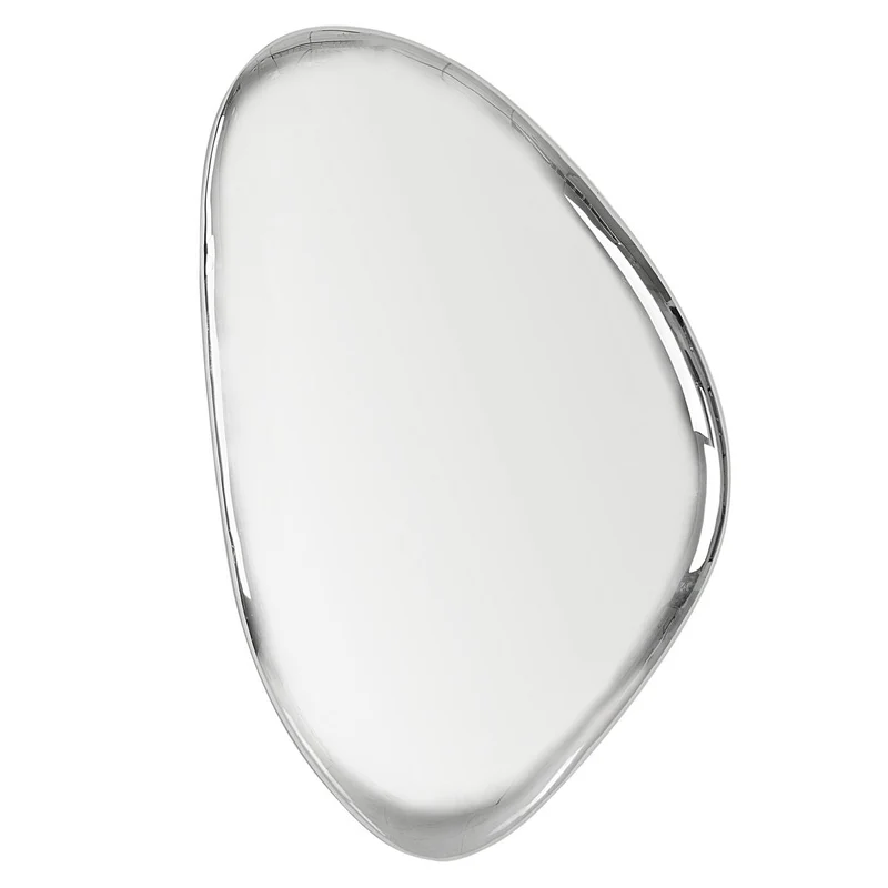 Jelly Bean Wall Sculpture Medium in Silver