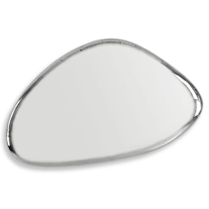 Jelly Bean Wall Sculpture Medium in Silver