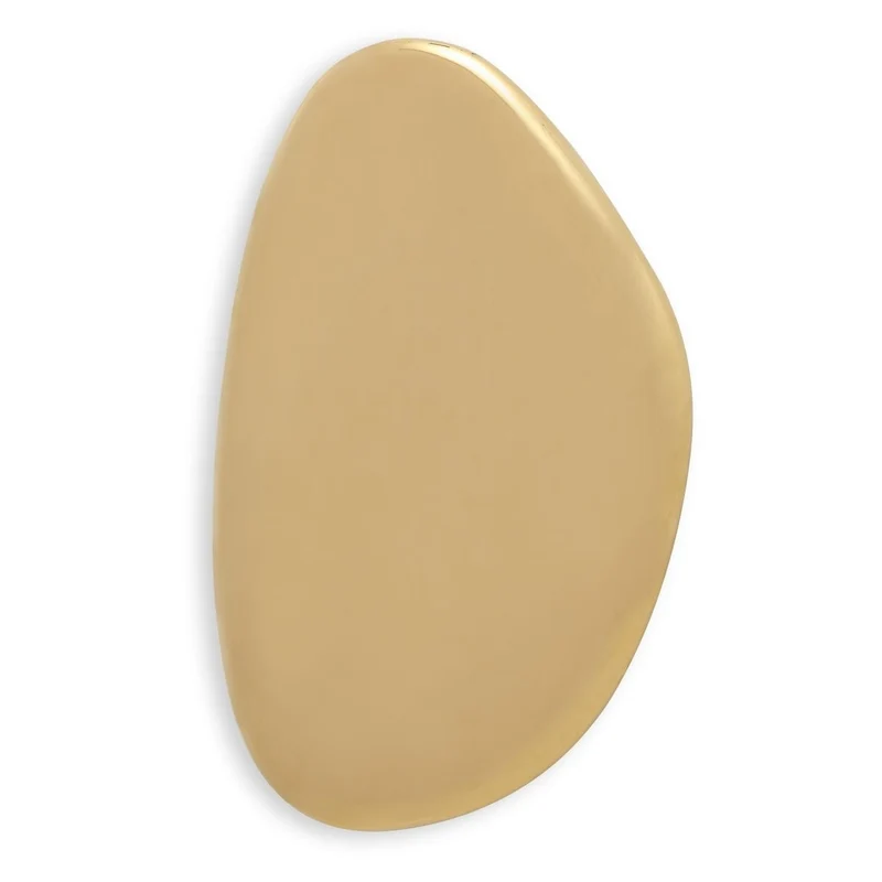 Jelly Bean Wall Sculpture Medium in Gold