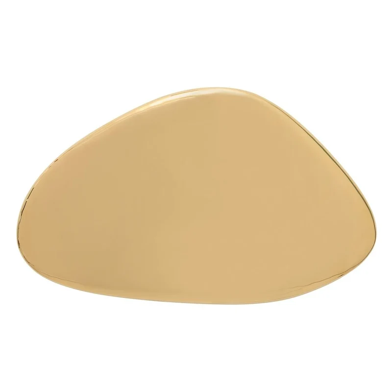 Jelly Bean Wall Sculpture Medium in Gold