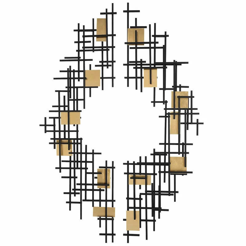 Reflection Metal Grid Wall Decor - Set of 2